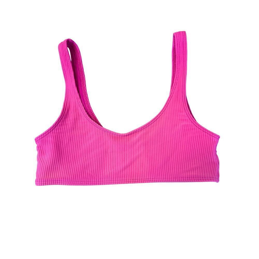 Frankies Bikinis Swim Top Hot PInk Womens Size Small